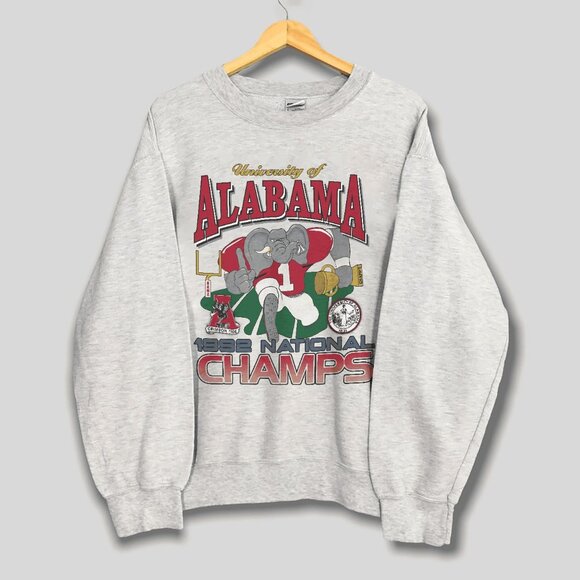 1992 Vintage Alabama Crimson Tide Champ Sweatshirt, University of Alabama Shirt - Picture 1 of 2